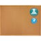 Quartet Cork Board, 1" Face Frame, 3'x2', Oak Frame QRT303 - alternate 1